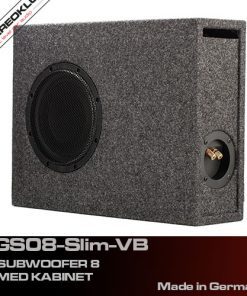 Gladen Audio GS08-Slim-VB subwoofer slim 8 inch bass reflex