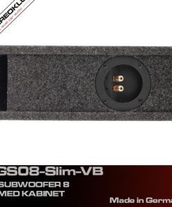 Gladen GS08-Slim-VB slim bass reflex subwoofer side view