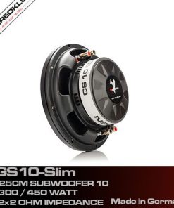 Gladen Audio GS10-Slim ALLROUND subwoofer – sideprofil