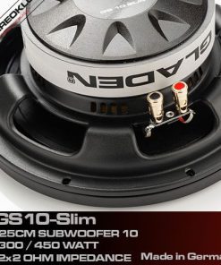 Nærbillede af Gladen Audio GS10-Slim ALLROUND subwoofer